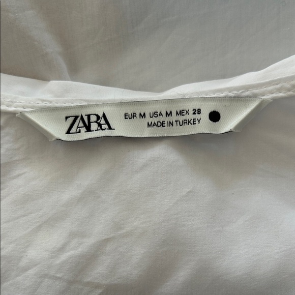 Zara Cotton Elegant White Women's Top - Picture 5 of 5